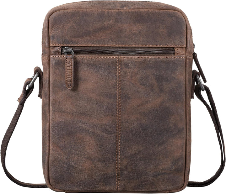 STILORD 'Fox' Herrentasche Leder Vintage Messenger Bag Männer Handtasche klein für 10,1 bis 10,5 Zol