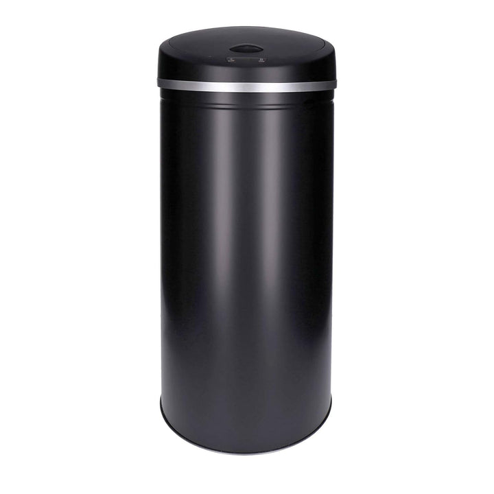 TP Sensor Müll-Eimer, Abfall-Behälter aus Edelstahl, automatischer Deckel, rund, ca. 50 Liter, geruc