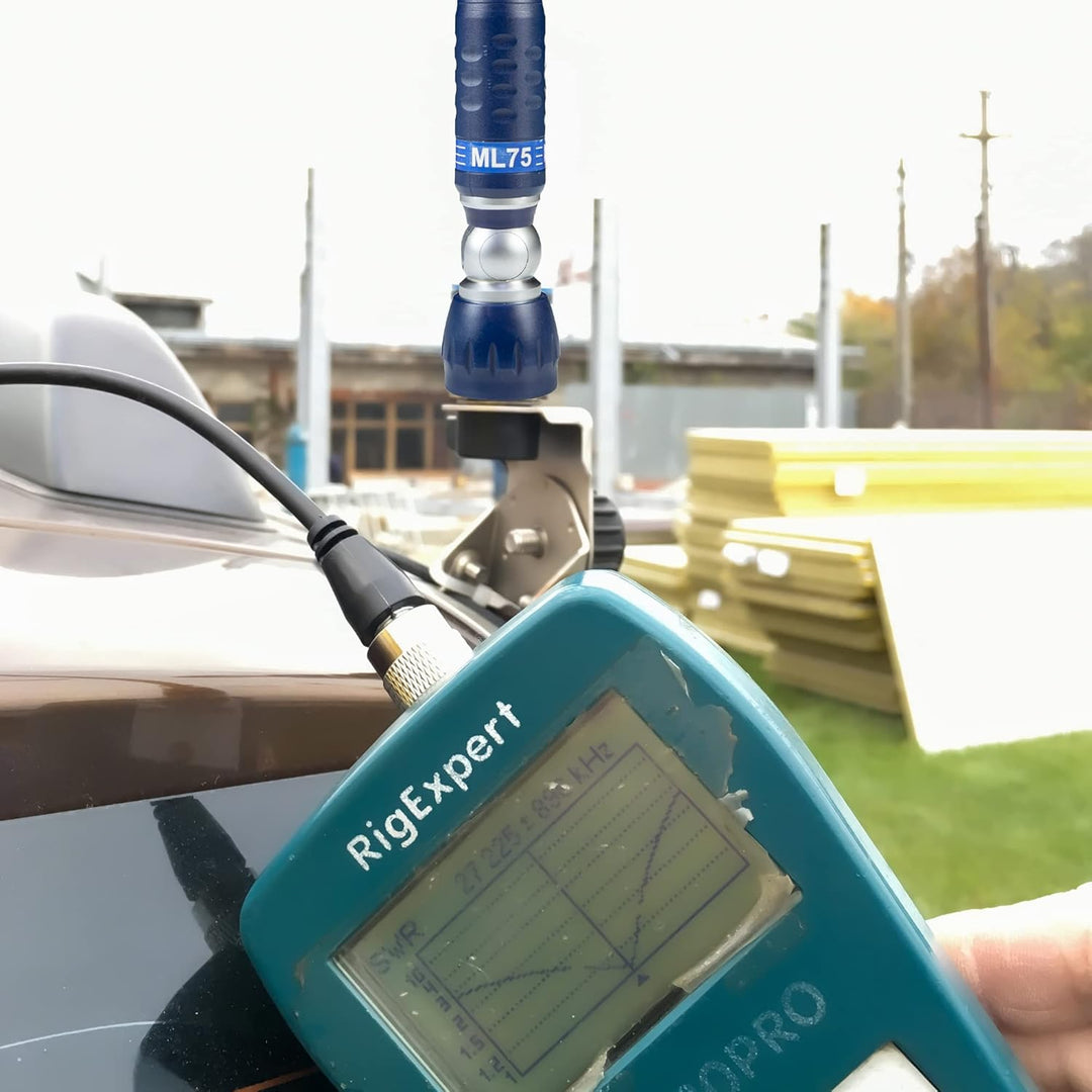 PNI ML75 CB Antennenpaket und PNI T601 Montagekabel, Länge 75cm, 26-28MHz, 300W, klappbar AM / FM-Mo