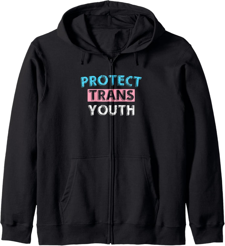 Protect trans youth Transsexuell LGBT Gay Homosexualität Kapuzenjacke