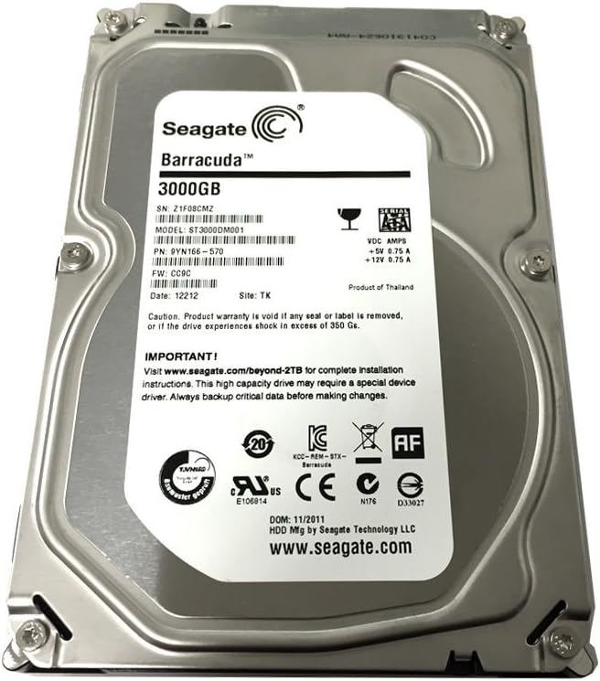 Seagate ST3000DM001 Barracuda 3000 GB