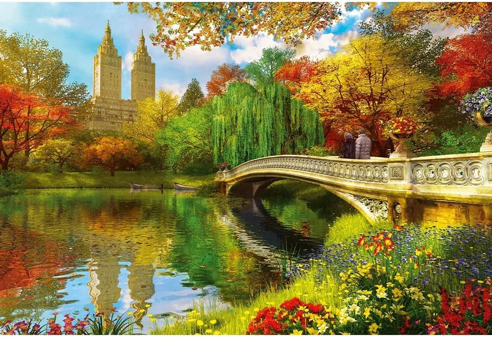 Trefl - Holzpuzzle, Central Park, Manhattan, New York - 500 + 1 Teile, Wood Craft, unregelmässige Fo
