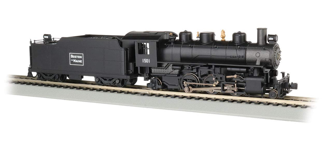 Bachmann - Dampflok 2-6-2 Boston & Maine mit Rauchfunktion - Metall-Lokomotive-Modell - Schwarz - Tr