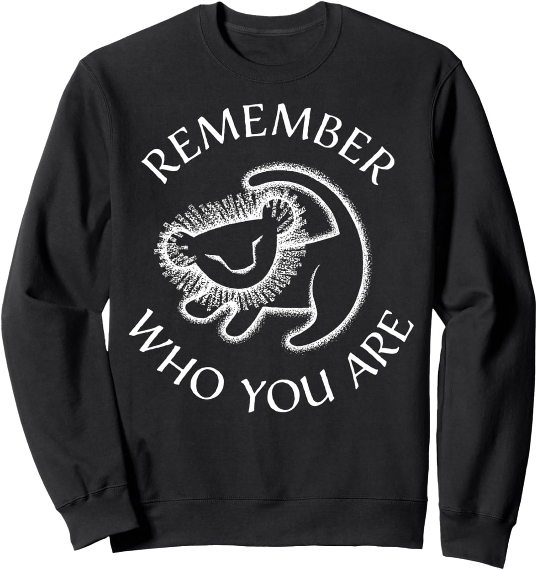 Disney Lion King Simba Sketch Remember Who You Are Sweatshirt