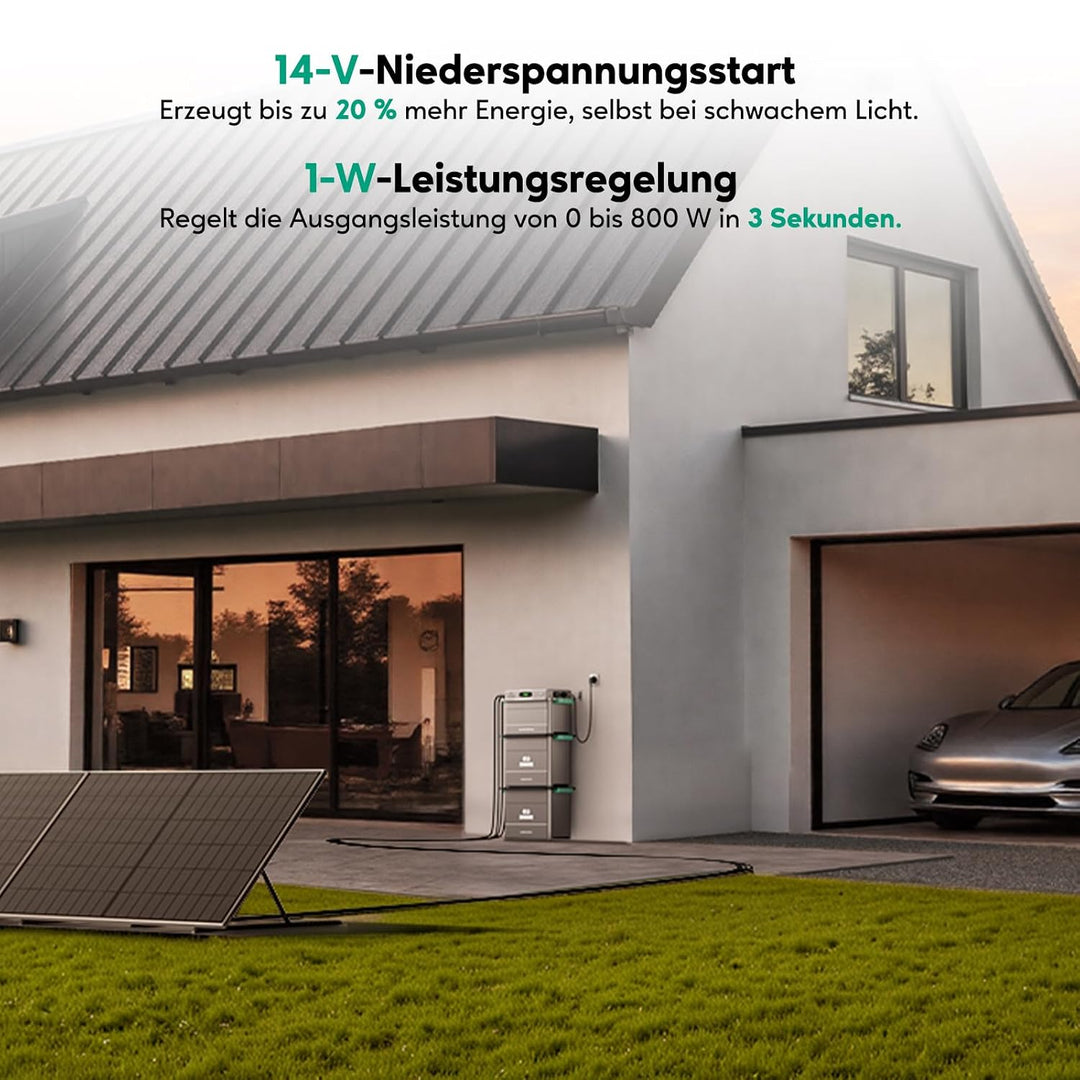 All-in-One Balkonkraftwerk mit Speicher, ZENDURE SolarFlow 800 Plus Photovoltaik Speicher mit Batter