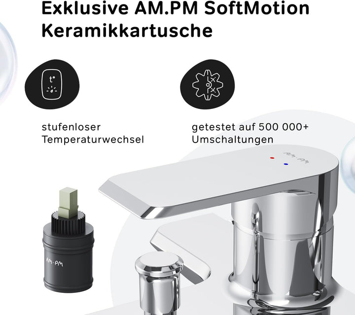 Badewannenarmatur mit Auslauf, Mischbatterie Badewanne, Brausebatterie Wanne, Einhand-Wannenbatterie