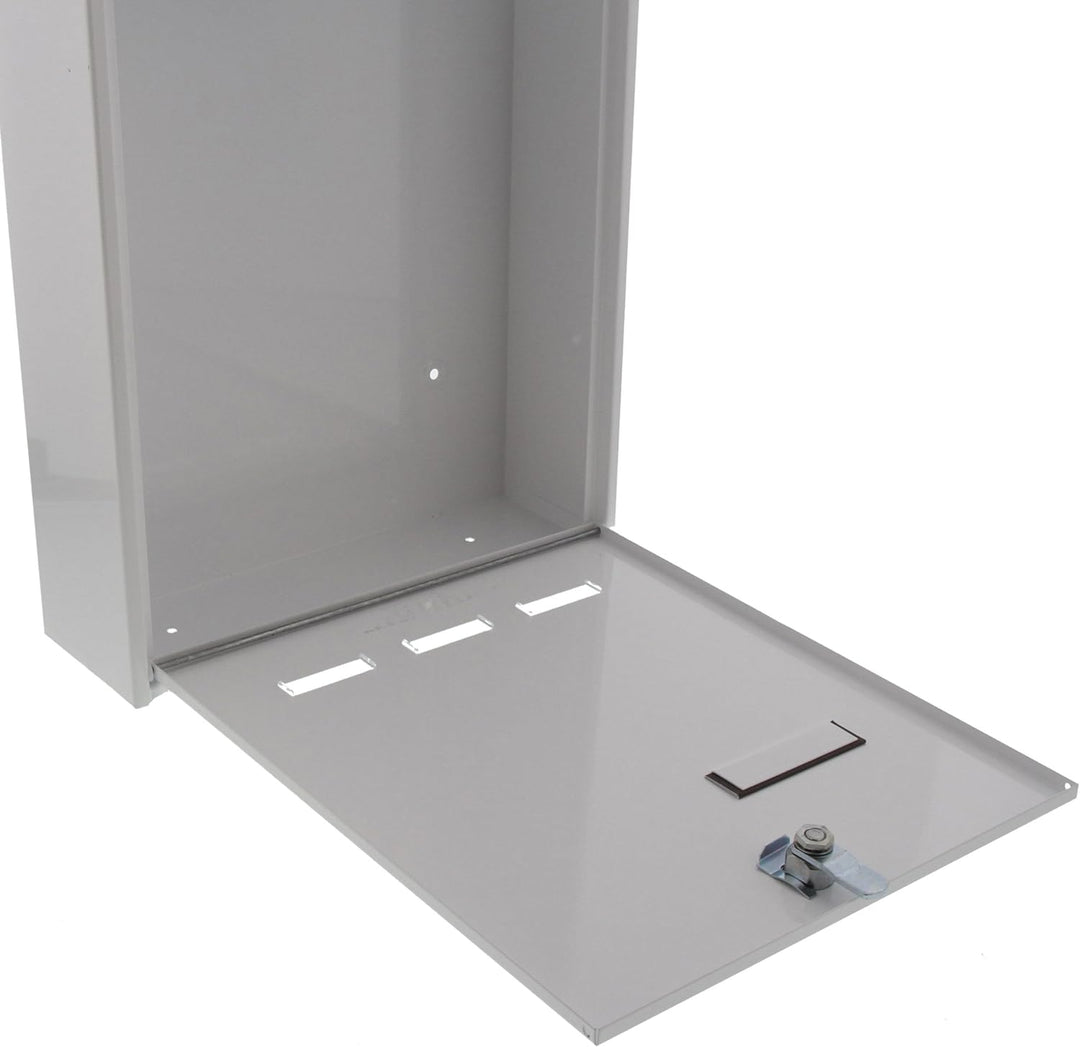 Burg-Wächter Anlagenbriefkasten, A4 Einwurf-Format, EU Norm EN 13724, Verzinkter Stahl, Köln 872 W,