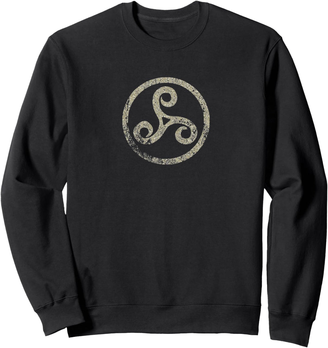 Keltische Triskele Traditional Manx Irish 3 Legs Spirale Sweatshirt