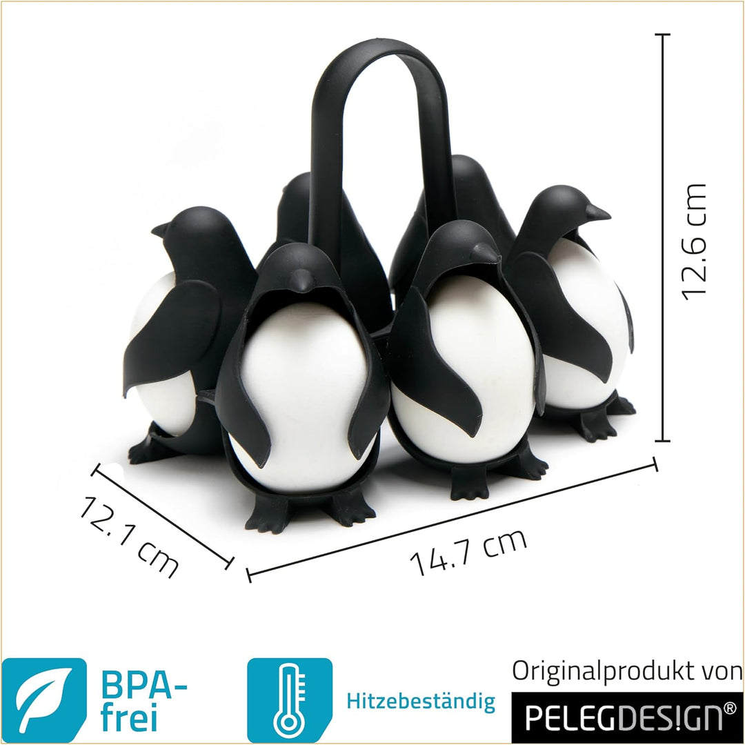 Peleg Design Egguins – Pinguin-förmiger Eierspender & Eier Aufbewahrung – Eierkocher & Kühlschrank O