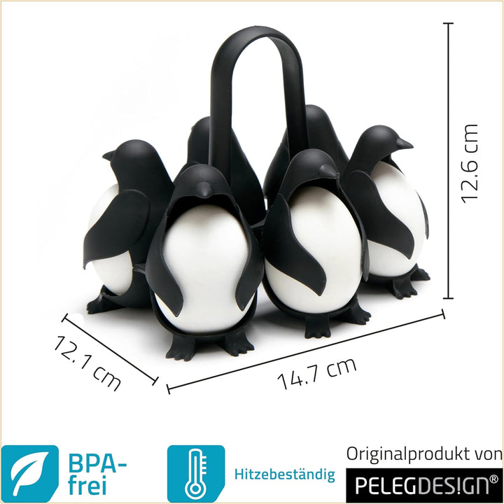 Peleg Design Egguins – Pinguin-förmiger Eierspender & Eier Aufbewahrung – Eierkocher & Kühlschrank O