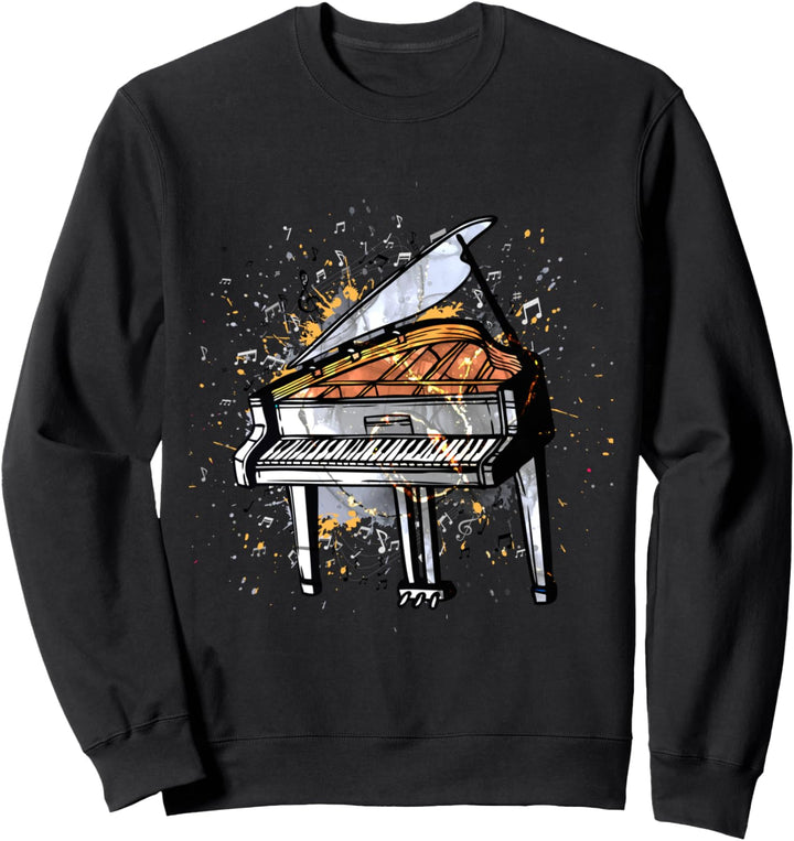 Klaviertastatur Musikalische Kunst Design Klavier Sweatshirt