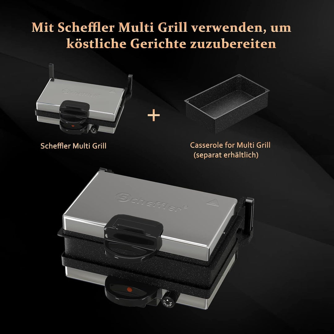 Scheffler Grosse Auflaufform - Gusseisen Brotbackform, Backform Rechteckig, Kuchenform, Ofenform - P