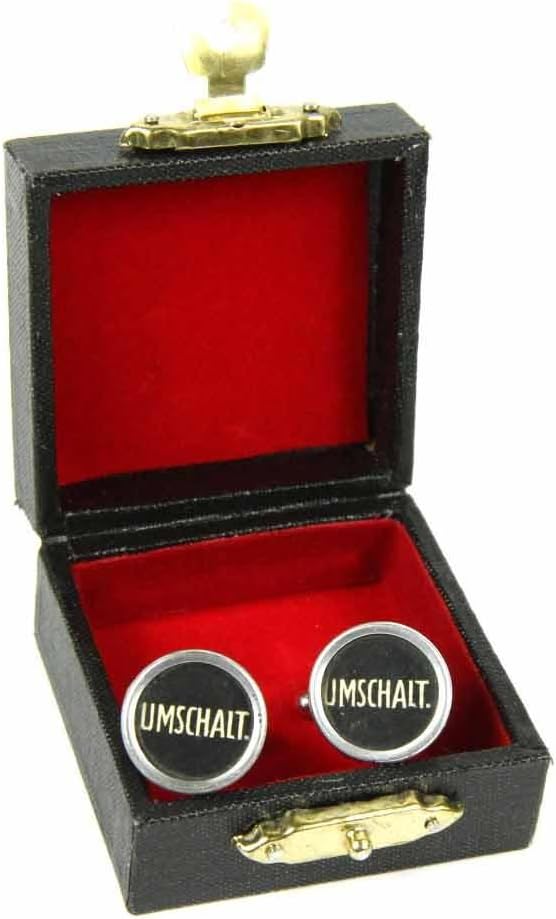 Miniblings UMSCHALTER Manschettenknöpfe Vintage Schreibmaschinentaste Miniblings gross swz - Herrens