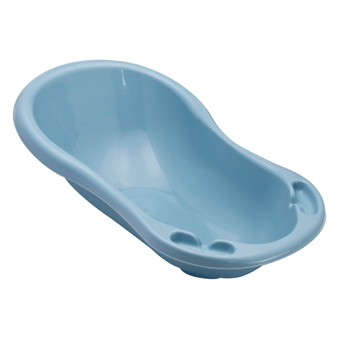 keeeper Ergonomische Babywanne mit Stöpsel, Ab 0 bis ca. 12 Monate, 84 x 49 x 29 cm, Maria Pure, Bla
