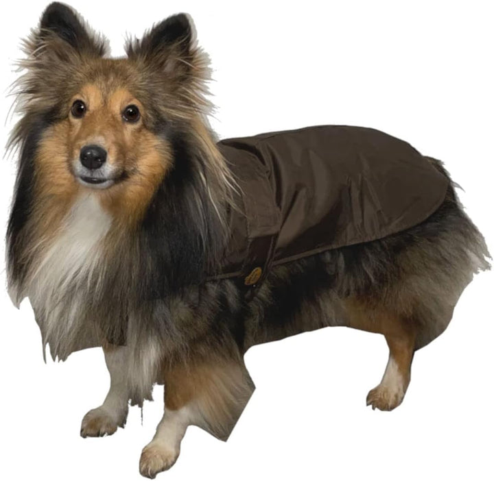 Fashion Dog Hunde-Regenmantel mit Fleecefutter - Braun - 75 cm, 75 cm