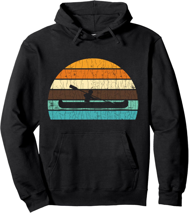 Rudern Lustige Retro Ruderer Grafik Pullover Hoodie
