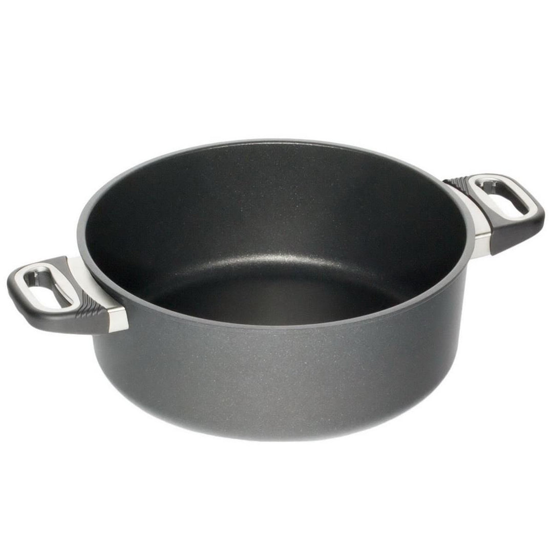 AMT Gastroguss Bratentopf 28 cm Ø, 12 cm hoch, induktionsgeeignet, Lotan® Antihaft-Veredelung, Gussp