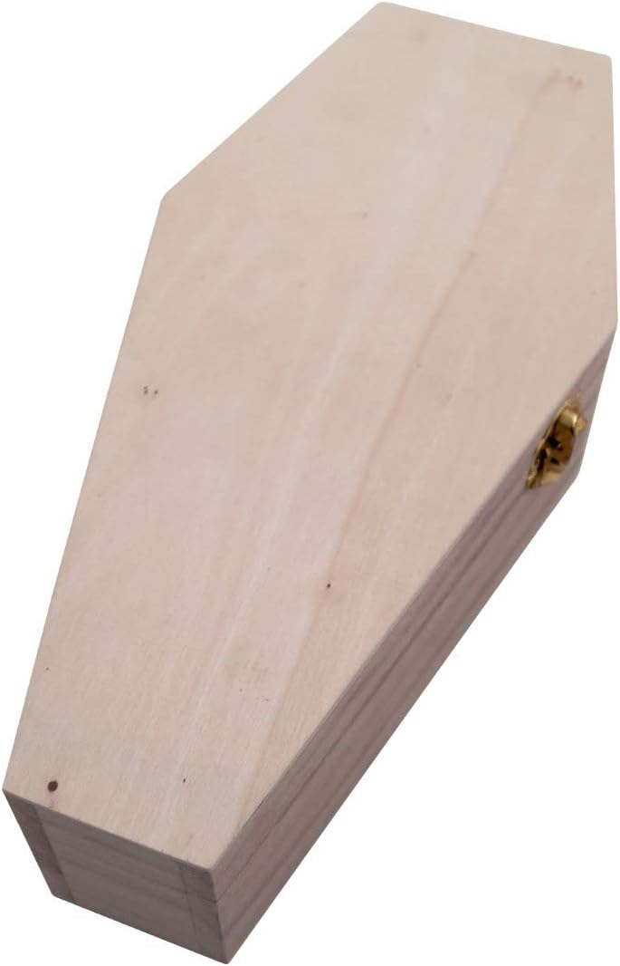 petbye Holz Kleintiersarg Natur belassen - Grösse S Tiersarg mit festem Metallverschluss Haustier Be