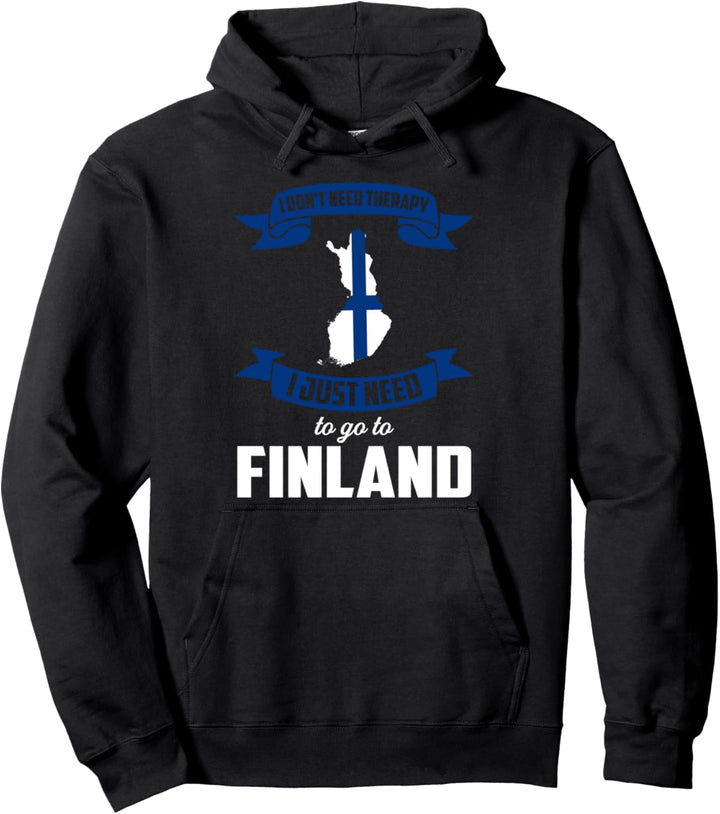 Ich muss nur nach Finnland Finnland gehen Pullover Hoodie