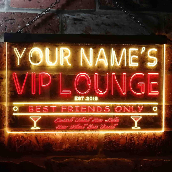 Personalized Your Name Est Year Theme VIP Lounge Bar Club Pub Dual Color LED Barlicht Neonlicht Lich