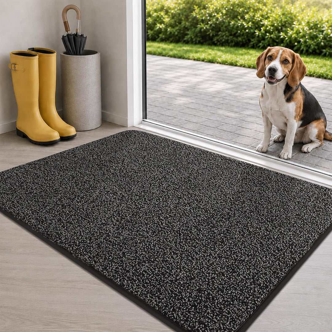 COSY HOMEER Fussmatte Innen 50 x 80 cm, Anthrazit Anthrazit 50 x 80 cm (Rechteckig), Anthrazit 50 x