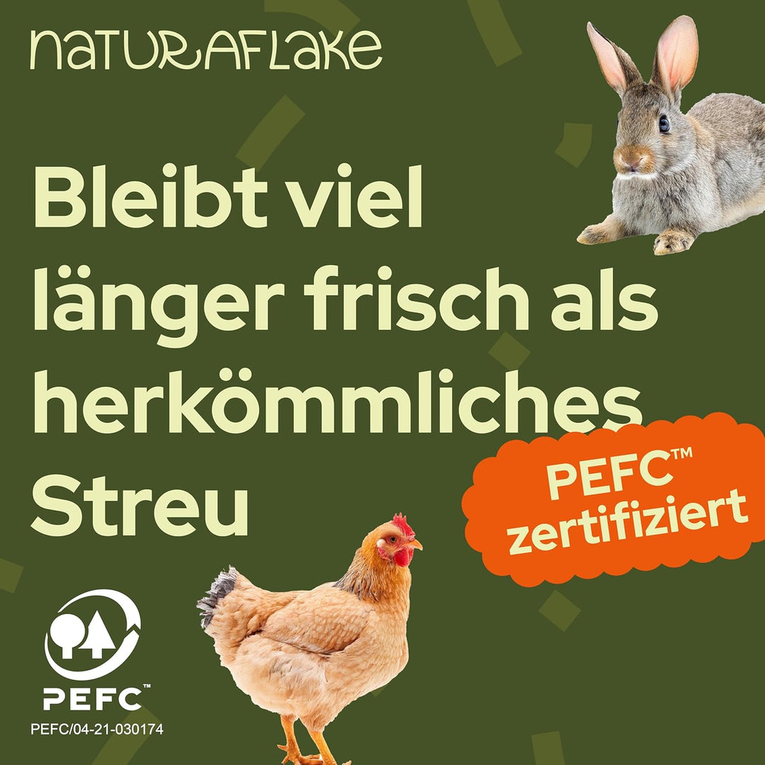 Kleintierstreu Bio 40 L – Staubarme, hochsaugfähige Einstreu im Karton – Für Kaninchen & Nager