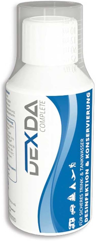 WM aquatec – DEXDA Complete 500 ml zur Trinkwasserdesinfektion &amp; Wasserkonservierung für Camping, Wo