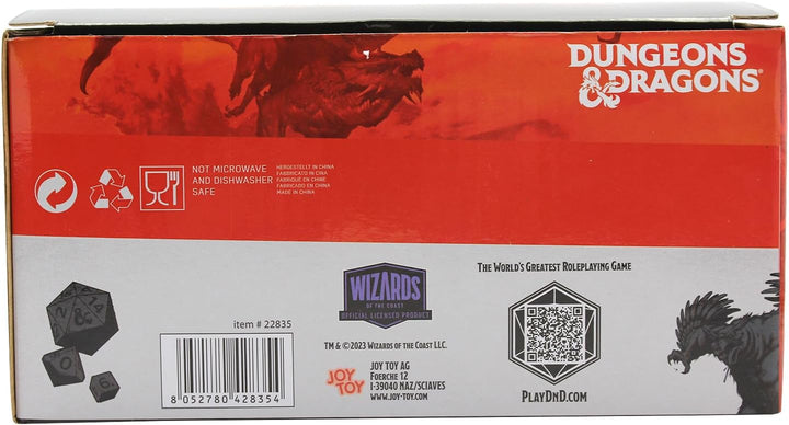 Joytoy Dungeons &amp; Dragons D20 Würfel 3D Salz- und Pfefferstreuer | Keramik, Geschenkpackung, 17,5x10