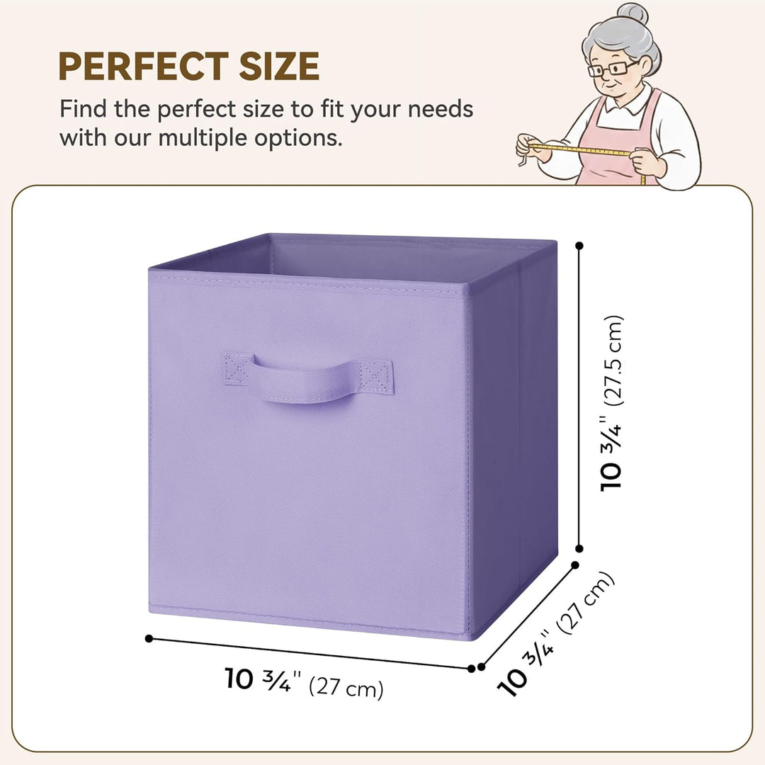 GRANNY SAYS Aufbewahrungswürfel Stoff, 6 Stück Aufbewahrungsboxen für Würfelregal, Regalkörbe 27x27