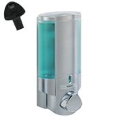 BETEC 36134 Seifenspender Aviva I Satin Silber abschliessbar Hotelversion Wandmontage