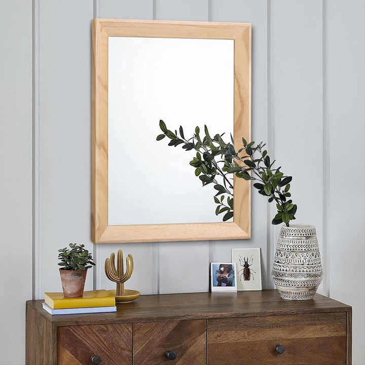 AAZZKANG Spiegel Wand Rustikaler Holzrahmen Vintage Spiegel 50x40cm Badezimmer Schlafzimmer Dekorati