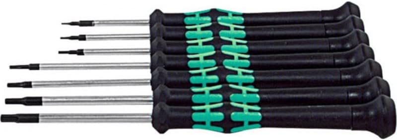 6-kant-Elektronik-Schraubendreher-Satz Kraftform Micro 7 WERA