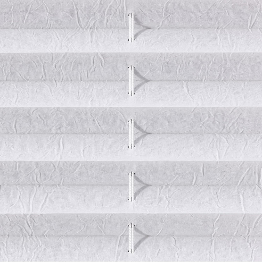 Liedeco® Plissee verspannt mit Klemmträger / 80 x 220 cm weiss (Breite x Höhe) / lichtdurchlässig Bl