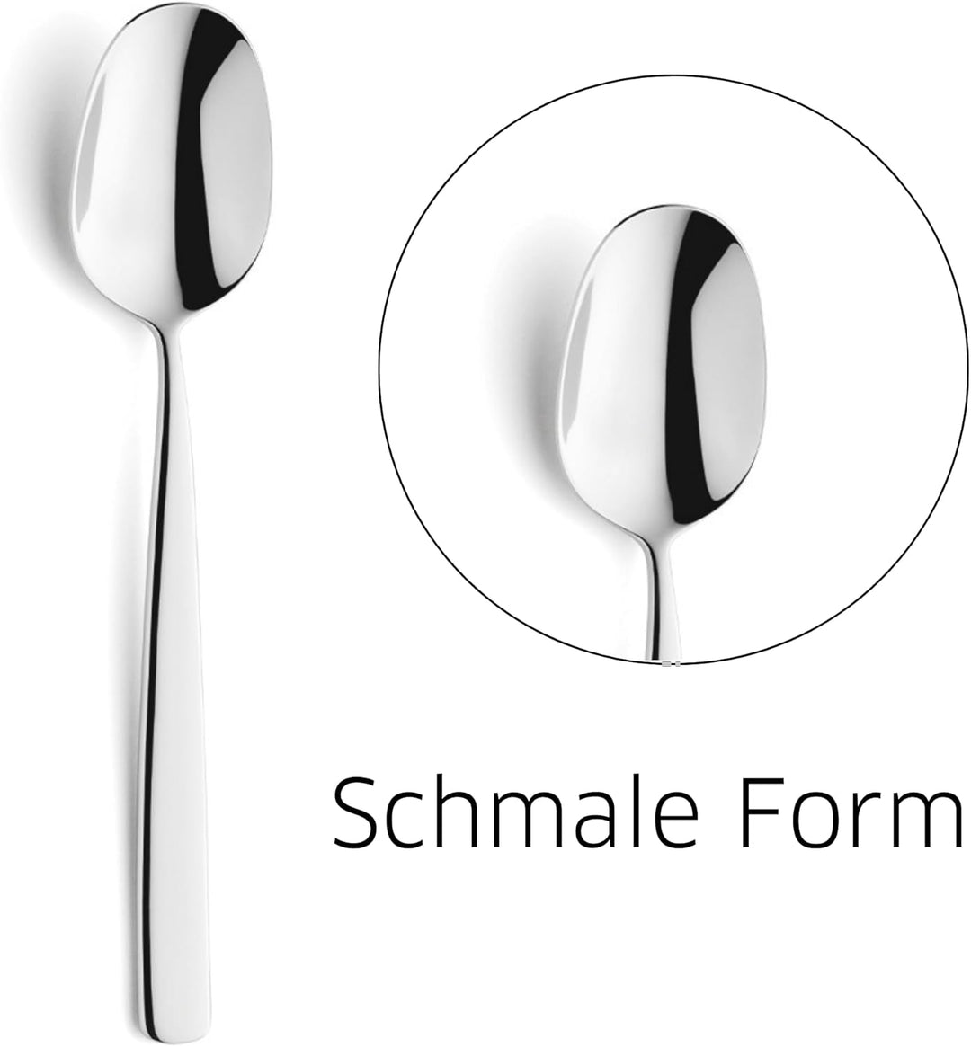 Paul Wirths COMO Besteck Set 6 Personen | 24-teilig | Klingenstahl 13/0, Edelstahl 18/10 | Spülmasch