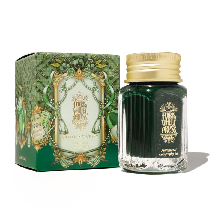Ferris Wheel Press, Calligraphy Ink, Galloping Green, Deep Racing Green, 28ml Deep Racing Green 28ml