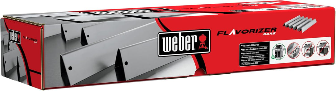 Weber 7620 Flavorizer Bars Genesis S Serie Edelstahl 5er Set, schwarz, 5.3 x 44.7 x 5.9 cm, 5.3 x 44