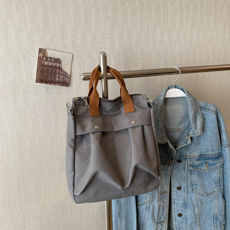 CORIOS Schultertasche Umhängetasche Damen Handtasche Canvas Tragetasche Multifunktionale Tote Beutel
