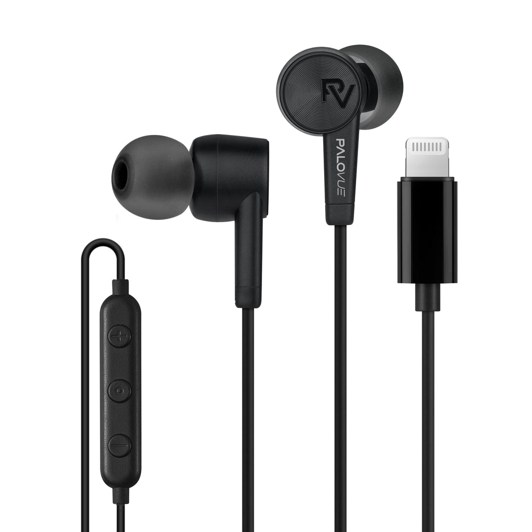PALOVUE Lightning Kopfhörer Ohrhörer MFi-zertifiziert kompatibel mit iPhone 14, 13, 12, 11, Pro Max,