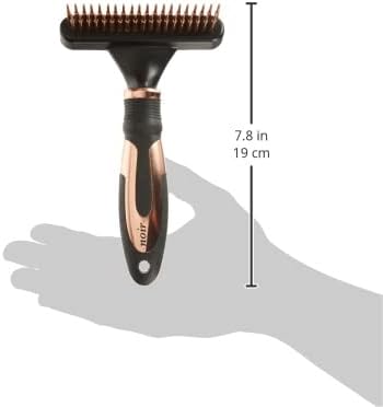 Ebi Noir 645-436677 Entwirrungsharke, 39 rotierenden Zinken, 11 x 6.5 cm L Entfilzungskamm, L Entfil