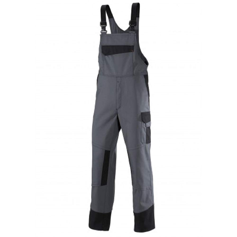BP 2431-820-5332-44n Latzhose, Stretch-Hosenträger mit Clipbefestigungen, 320,00 g/m² , dunkelgrau/s
