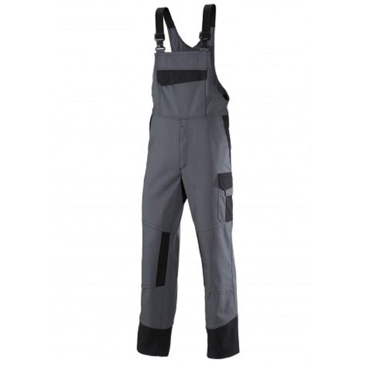 BP 2431-820-5332-44n Latzhose, Stretch-Hosenträger mit Clipbefestigungen, 320,00 g/m² , dunkelgrau/s