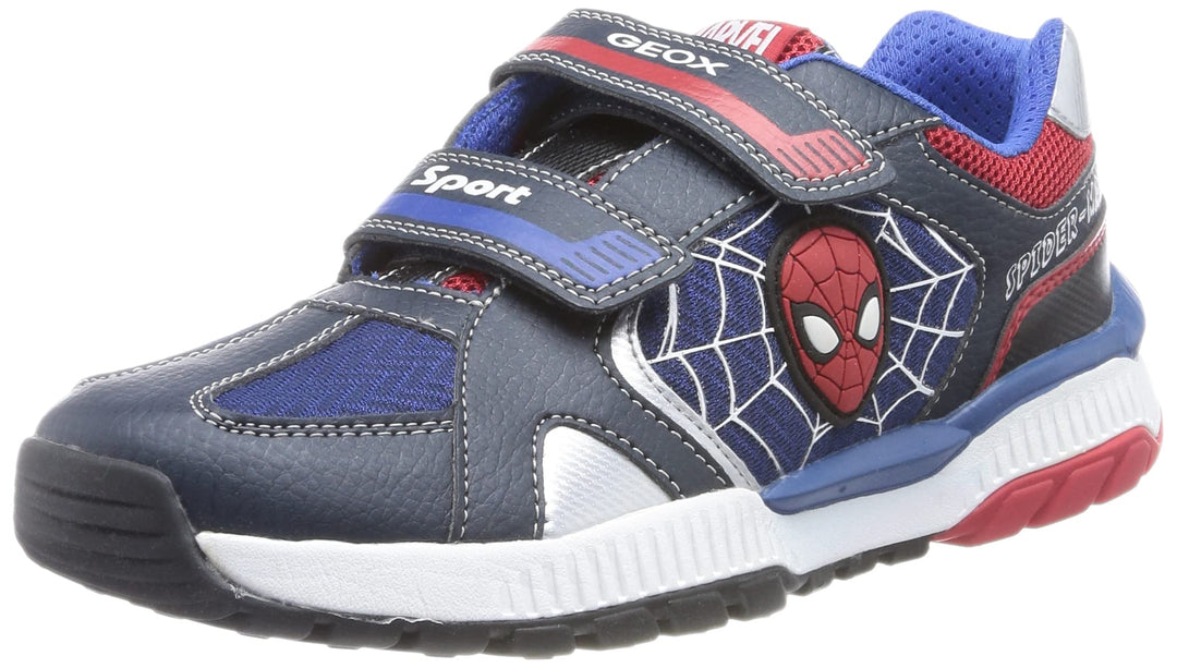 Geox Jungen J Tuono Boy Sneaker 31 EU Navy Red, 31 EU Navy Red