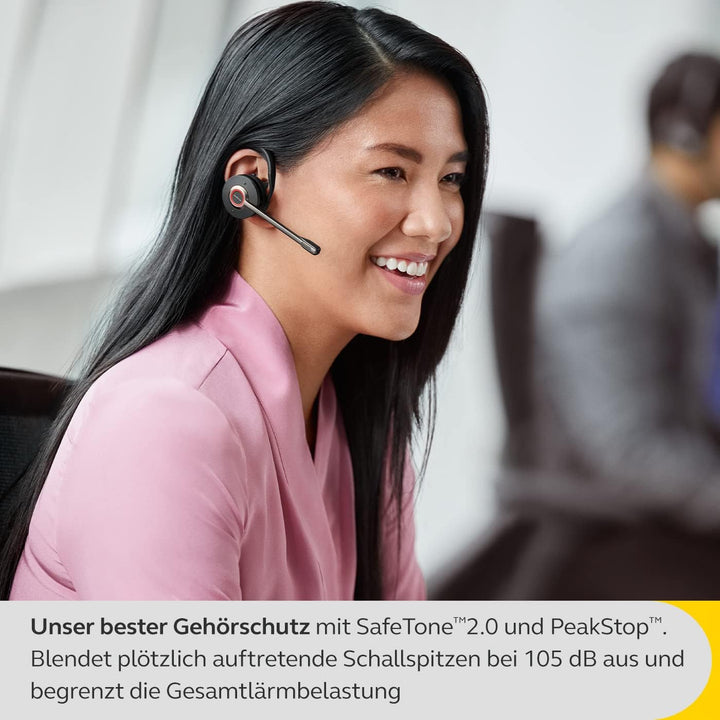 Jabra Engage 55 schnurloses Convertible-Ersatz-Headset – Mikrofon mit Geräuschunterdrückung, Gehörsc