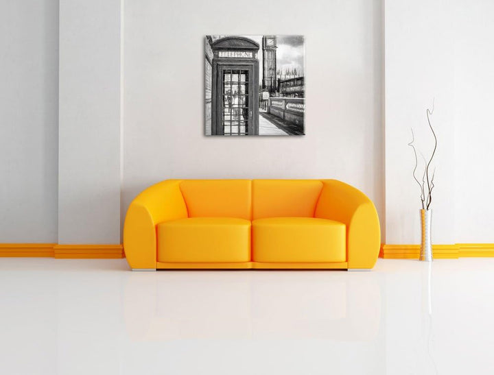 Pixxprint Grossstadtleben London Big City Life Leinwandbild, Format: 70x70 auf Leinwand, 70x70