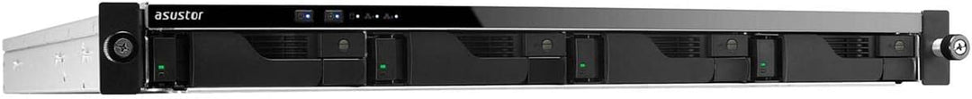 Asustor Lockerstor 4 AS6504RS 4 Bay NAS - 1U Rack Netzwerkspeicher Gehäuse, Quad Core 2.1GHz CPU, 8G