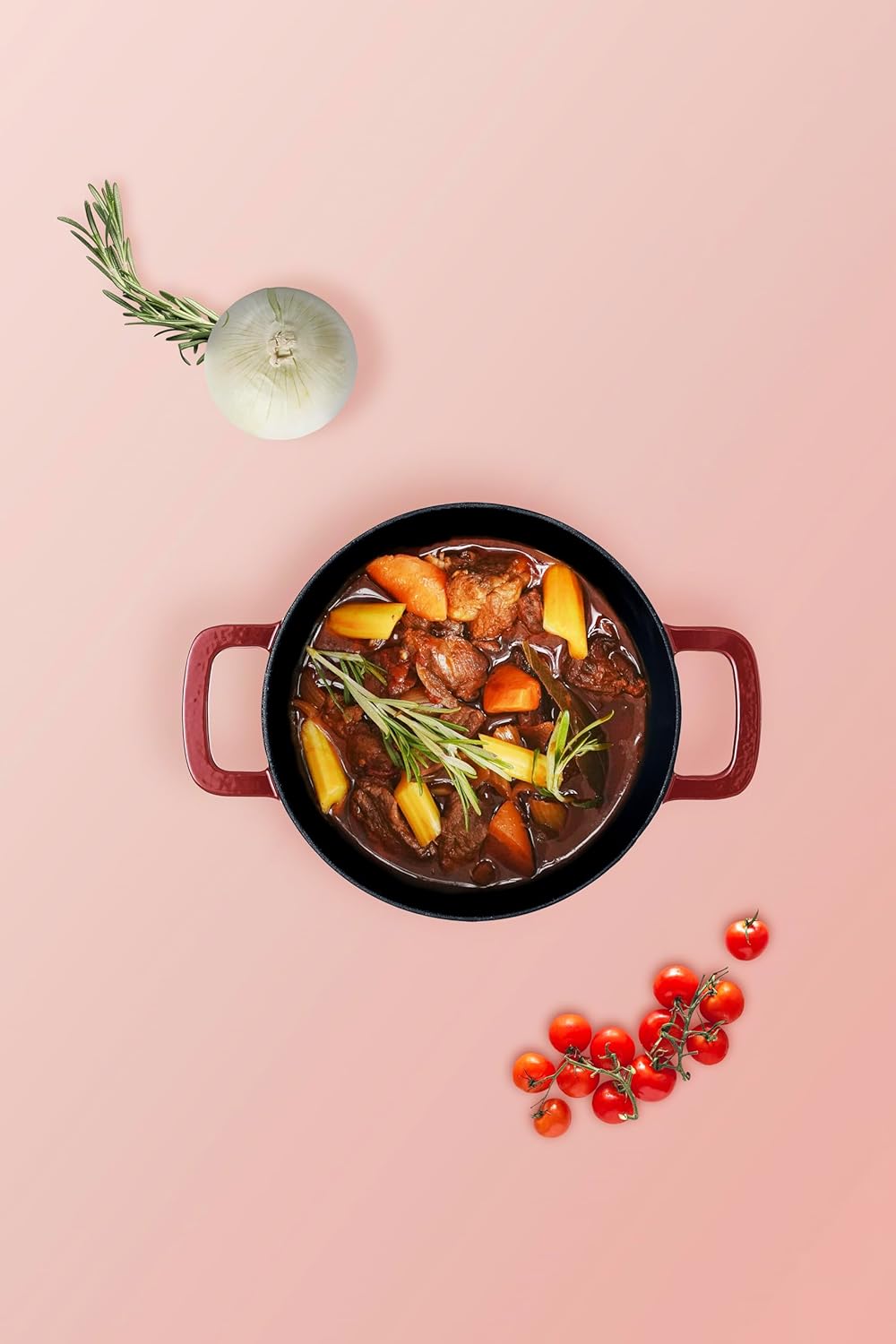 Fissler Moments Collection / Emaillierter Gusseisen-Bräter, rund (Ø 20 cm) Cast-Iron Topf, Cocotte A