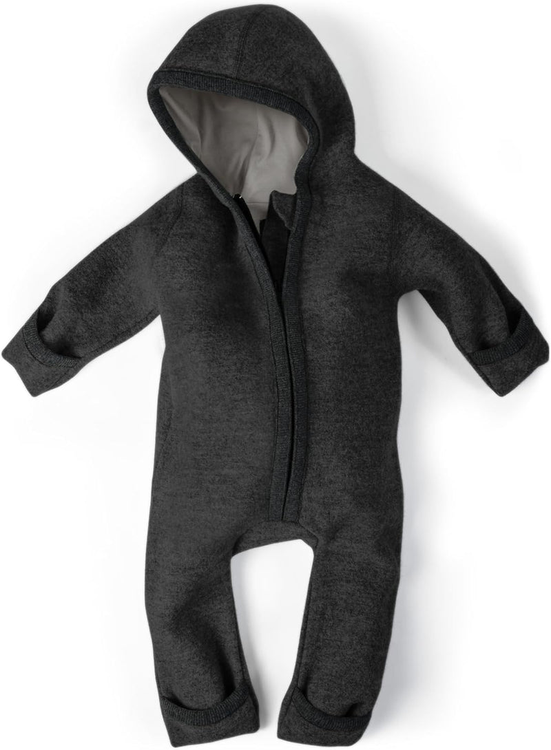 Ehrenkind® WALKOVERALL | Baby Wollwalk-Overalls aus Natur Schurwolle mit Reissverschluss | Walk Woll