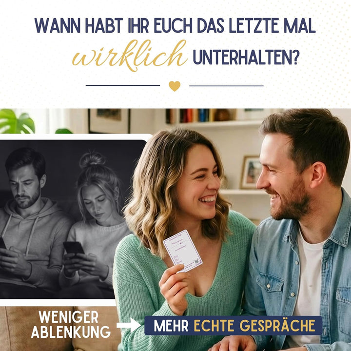 Herzmomente - Das Deep Talk Spiel für Paare ab 18 I 240 Fragen - 120 Deep Talk & 120 spannende Commu