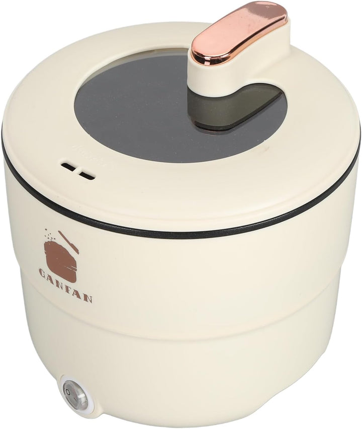 Elektrischer Reiskocher, Kleiner Antihaftbeschichteter Reiskocher 1,8 L, Tragbarer 300 W One-Touch-R