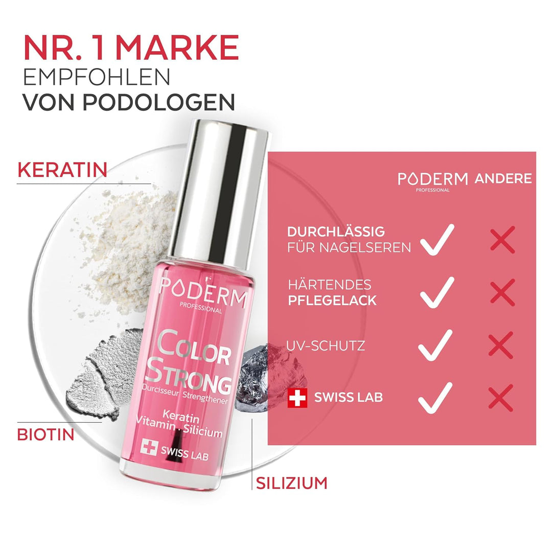 Nagelhärter Lack mit Biotin, Silizium und Keratin - Stärkt und repariert beschädigte, geschwächte, b